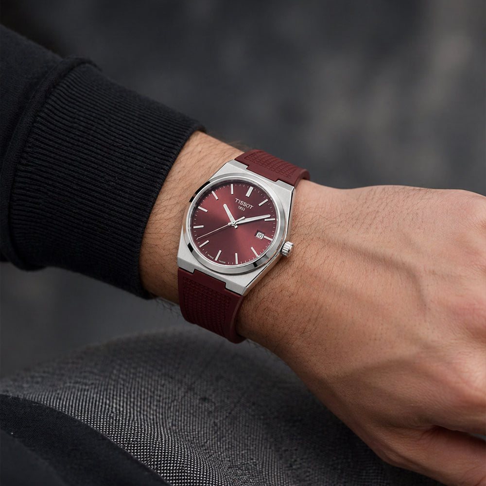 PrimeX Maroon Red Dial
