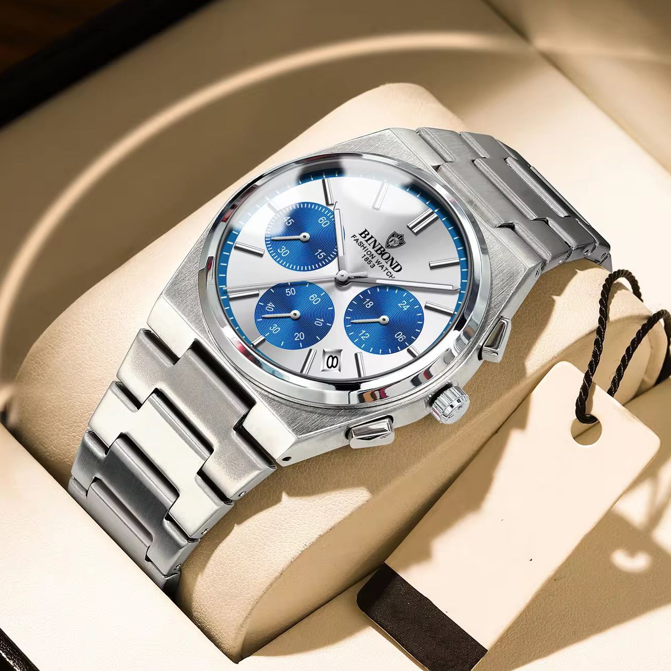 Apex Chrono Silver Blue Dial
