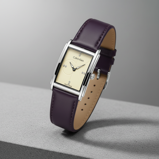 Calvin Klein Purple Leather - Studio Background