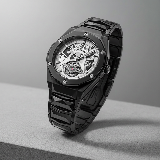 Hublot Black Ceramic Skeleton - Studio Background