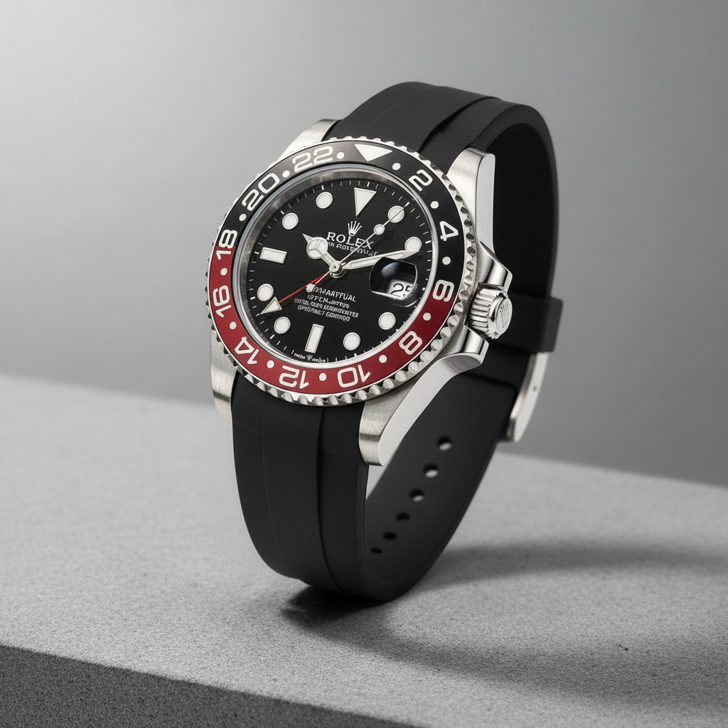 Rolex GMT Coke Black Rubber - Studio Background