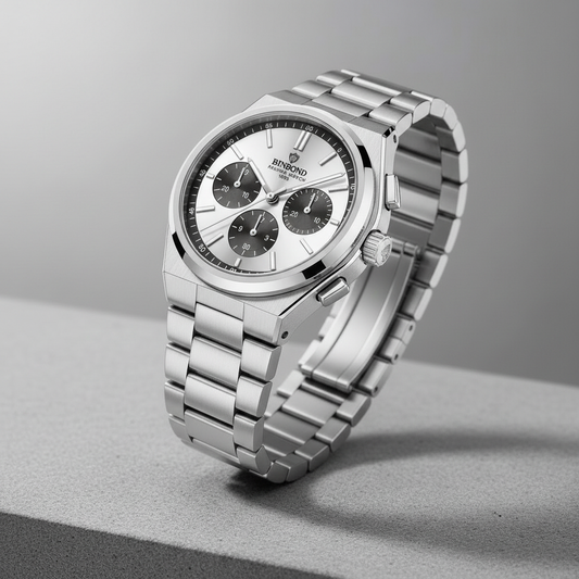 Silver Gray Sub-Dial Watch – Same Background & Angle