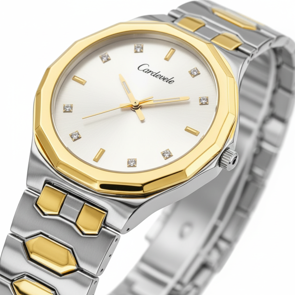 Two-Tone Watch Closeup